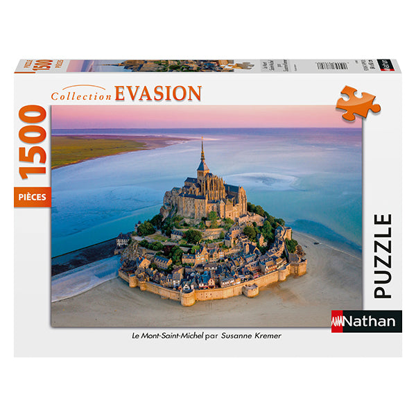 Mont-Saint-Michel 1500 Piece Jigsaw Puzzle by Nathan