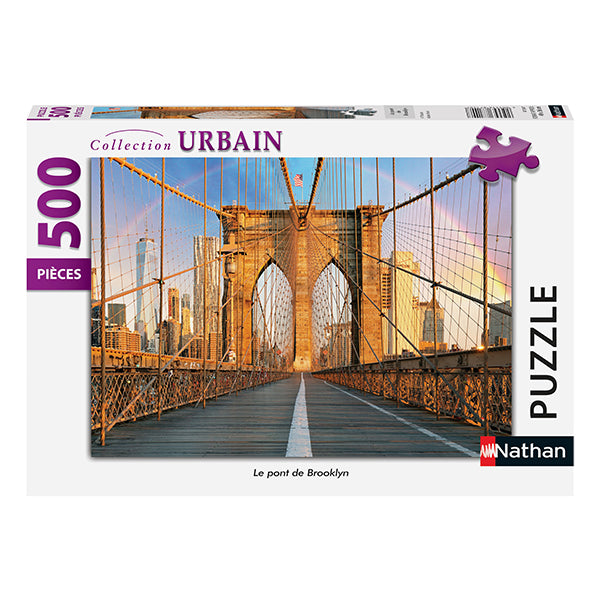 The Brooklyn Bridge 500 Piece Jigsaw Puzzle by Nathan