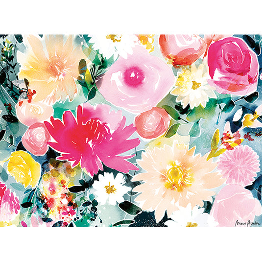 Dahlias and Roses 500 Piece Jigsaw Puzzle by Nathan - 2