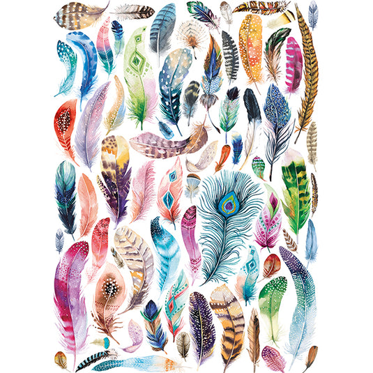 Feather Watercolors 1000 Piece Jigsaw Puzzle by Nathan - 2