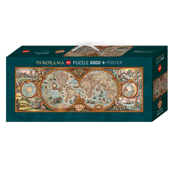 Hemisphere Map 6000 Piece Jigsaw Puzzle by Heye