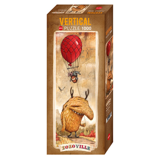 Zozoville: Red Balloon 1000 Piece Jigsaw Puzzle by Heye - 1