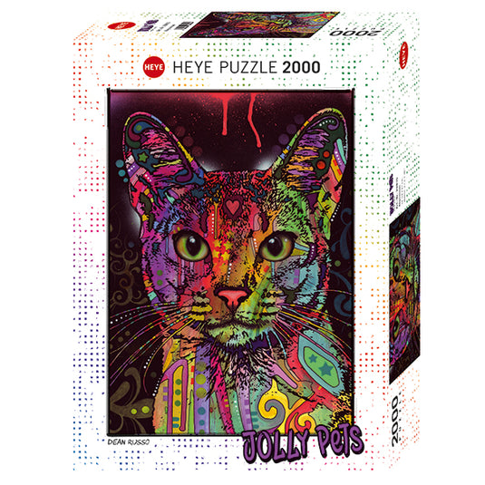 Jolly Pets: Abyssinian 2000 Piece Jigsaw Puzzle by Heye - 1