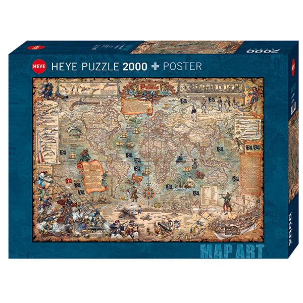 Pirate World 2000 Piece Jigsaw Puzzle by Heye