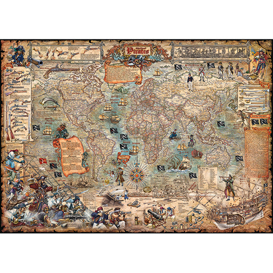 Pirate World 2000 Piece Jigsaw Puzzle by Heye - 2