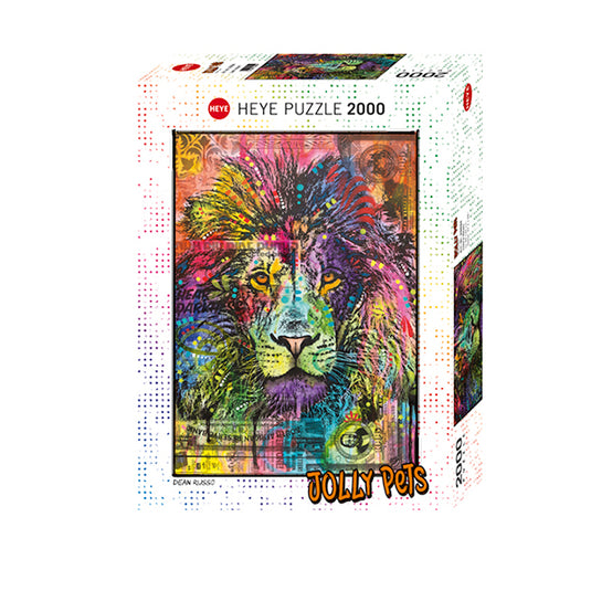 Jolly Pets: Lion's Heart 2000 Piece Jigsaw Puzzle by Heye - 1