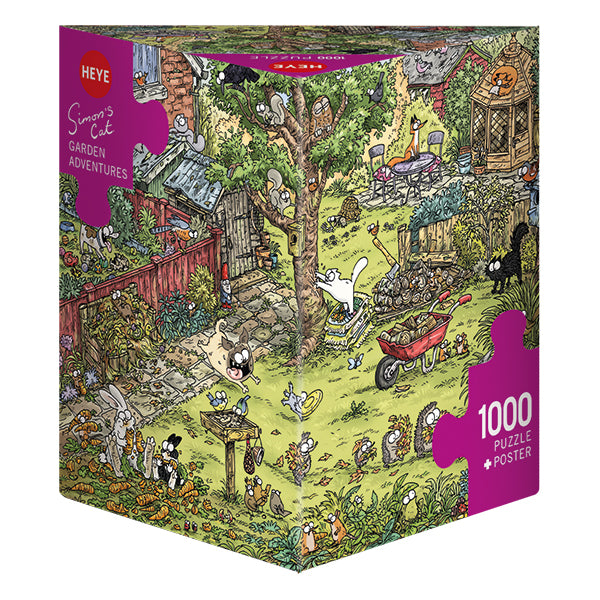 Simon's Cat: Garden Adventures 1000 Piece Jigsaw Puzzle by Heye