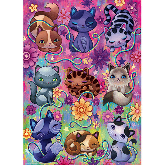 Dreaming Kitty Cats 1000 Piece Jigsaw Puzzle by Heye - 2