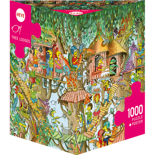 Tree Lodges 1000 Piece Jigsaw Puzzle by Heye - 1