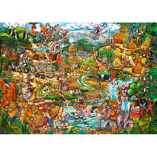 Exotic Safari 2000 Piece Jigsaw Puzzle by Heye - 2