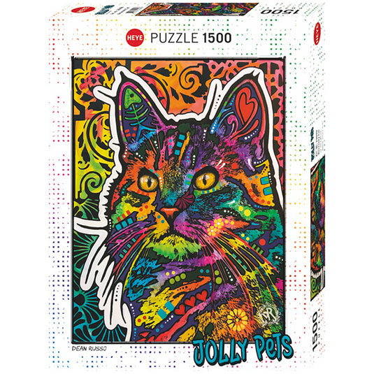 Jolly Pets: Necessity Cat 1500 Piece Jigsaw Puzzle by Heye - 1