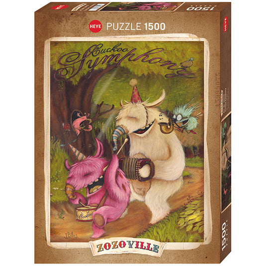 Zozoville: Cuckoo Symphony 1500 Piece Jigsaw Puzzle by Heye - 1