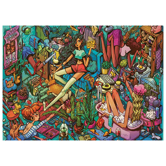 Homely Housemates 1000 Piece Jigsaw Puzzle by Heye - 2