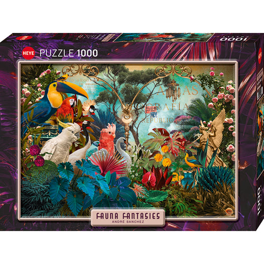 Fauna Fantasies: Birdiversity 1000 Piece Jigsaw Puzzle by Heye - 1