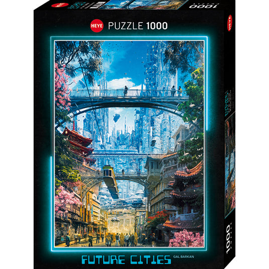Future Cities: Markets District 1000 Piece Jigsaw Puzzle by Heye - 1