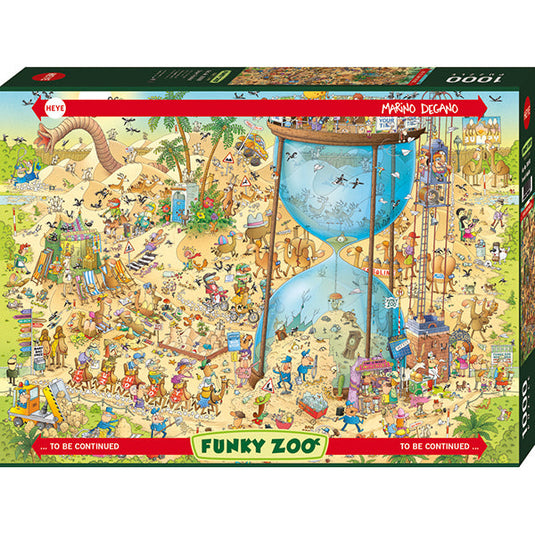 Desert Habitat, Funky Zoo 1000 Piece Jigsaw Puzzle by Heye - 1