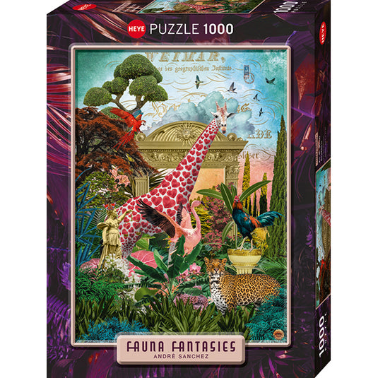 Giraffolove Fauna Fantasies 1000 Piece Jigsaw Puzzle by Heye