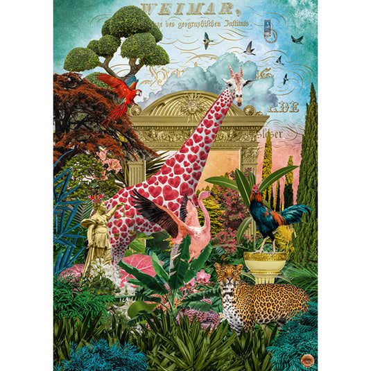 Giraffolove Fauna Fantasies 1000 Piece Jigsaw Puzzle by Heye