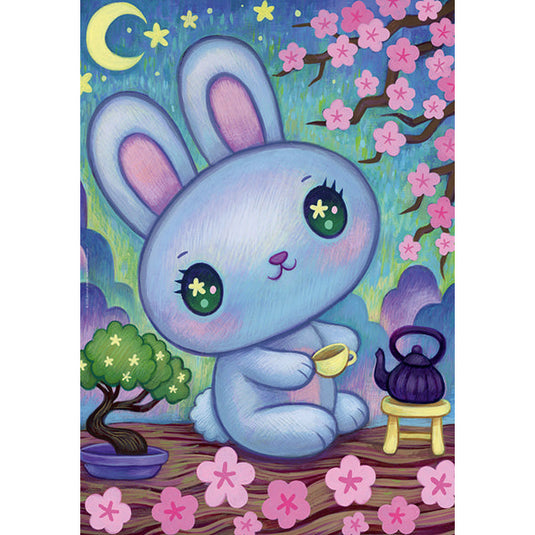 Dreaming - Bunny Zen Garden, Jeremiah Ketner 500 Piece Jigsaw Puzzle by Heye