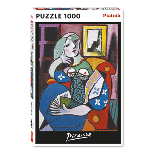 Woman with a Book (Picasso) 1000 Piece Jigsaw Puzzle by Piatnik - 1