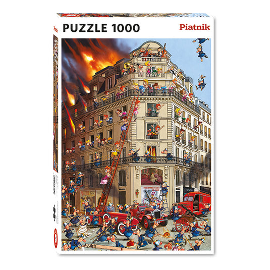 Firemen 1000 Piece Jigsaw Puzzle by Piatnik - 1