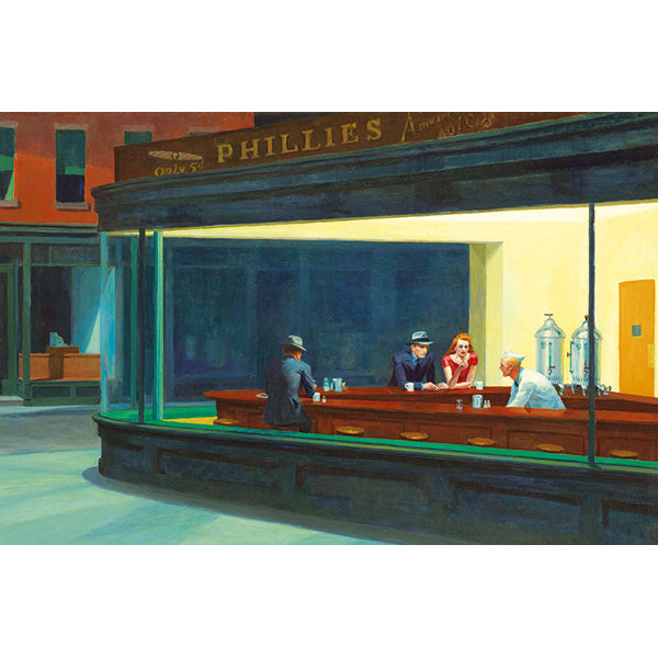 Nighthawks 1000 Piece Jigsaw Puzzle by Piatnik