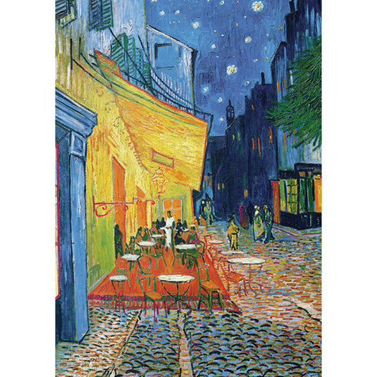 The Cafe Terrace at Night (Van Gogh) 1000 Piece Jigsaw Puzzle by Piatnik - 2