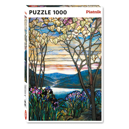 Magnolias & Irises 1000 Piece Jigsaw Puzzle by Piatnik - 1