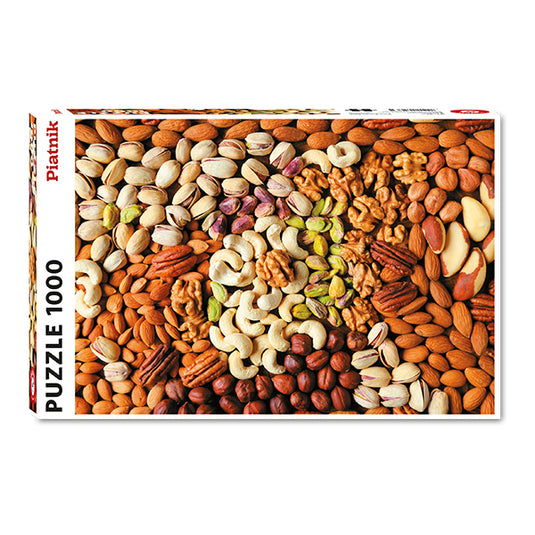 Nut Mix 1000 Piece Jigsaw Puzzle by Piatnik - 1