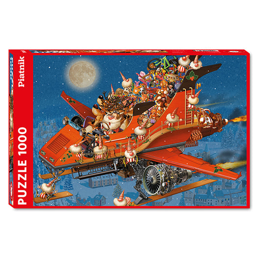 Christmas Jet 1000 Piece Jigsaw Puzzle by Piatnik - 1