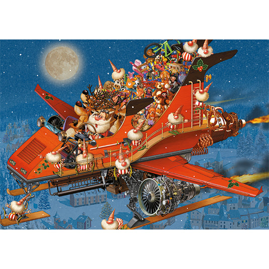 Christmas Jet 1000 Piece Jigsaw Puzzle by Piatnik - 2