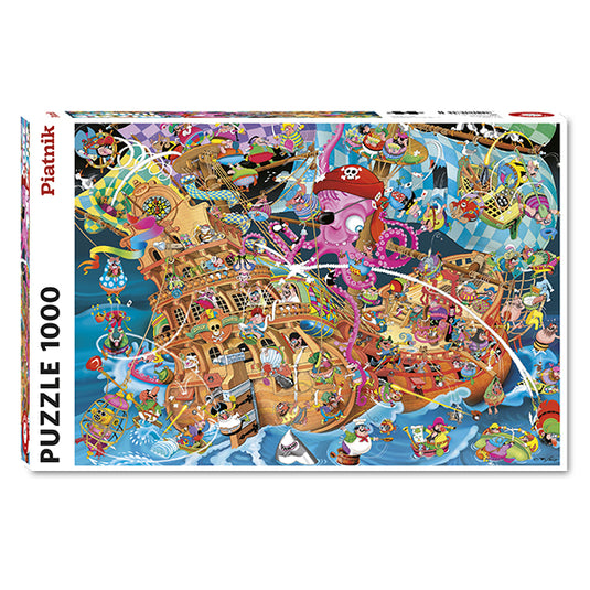 The Pink Pirate 1000 Piece Jigsaw Puzzle by Piatnik - 1