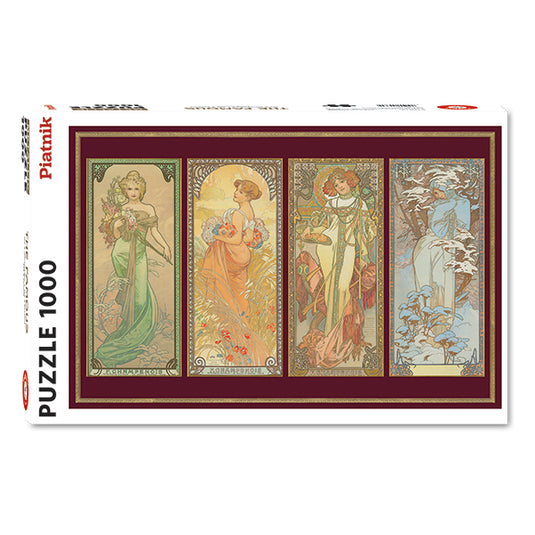 Four Seasons (Metallic) 1000 Piece Jigsaw Puzzle by Piatnik - 1