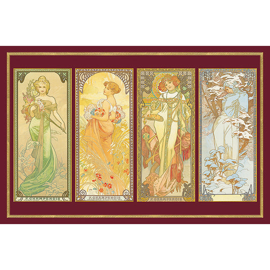 Four Seasons (Metallic) 1000 Piece Jigsaw Puzzle by Piatnik - 2