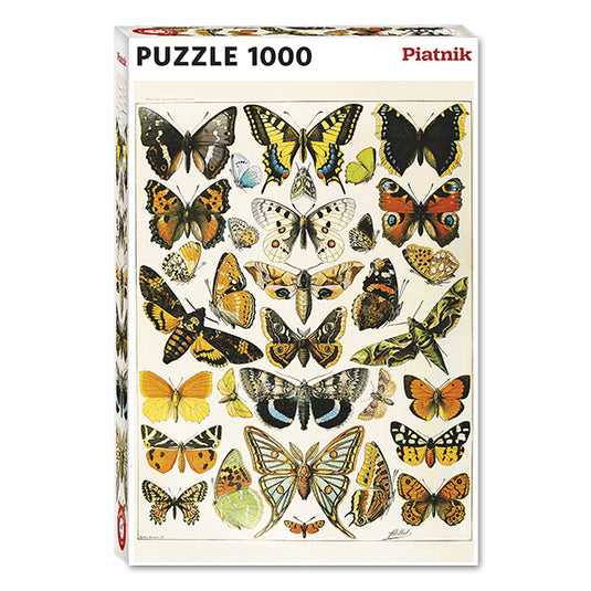 Butterflies and Moths 1000 Piece Jigsaw Puzzle by Piatnik - 1