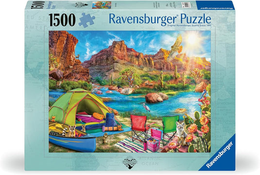Canyon Camping 1500 Piece Jigsaw Puzzle by Ravensburger