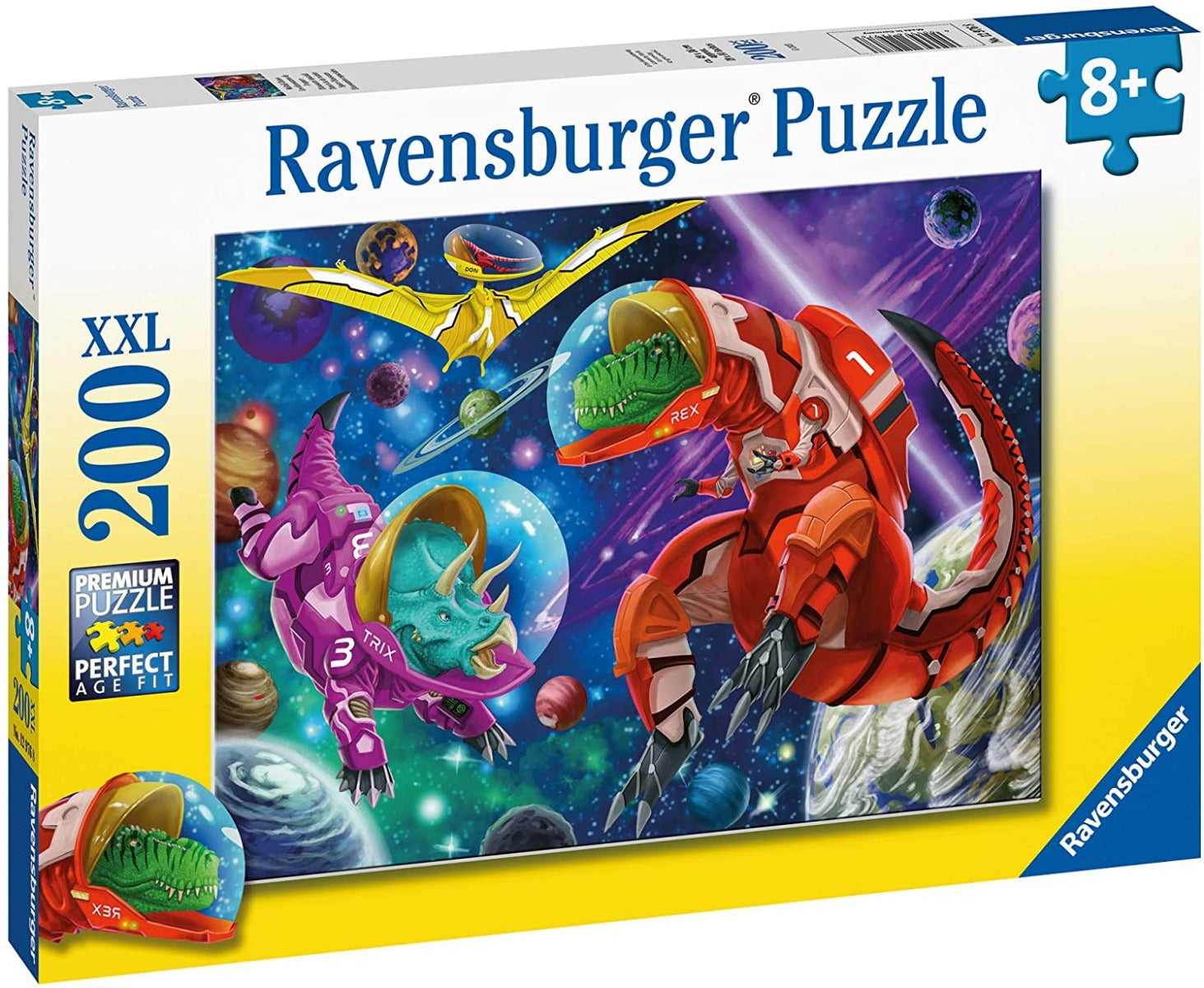 Space Dinosaurs 200 Piece XXL Jigsaw Puzzle by Ravensburger