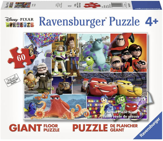 Pixar Friends 60 Piece Floor Puzzle by Ravensburger - 1