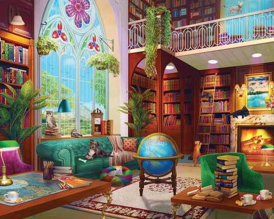 The Library 1000 Piece Jigsaw Puzzle by Springbok - 2