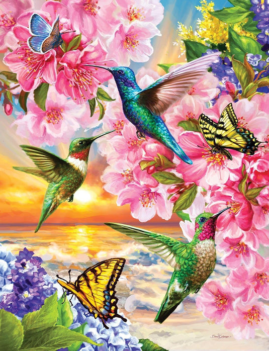 Hummingbirds 500 Piece Jigsaw Puzzle by Springbok - 2