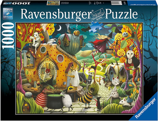 Happy Halloween 1000 Piece Jigsaw Puzzle by Ravensburger - 2