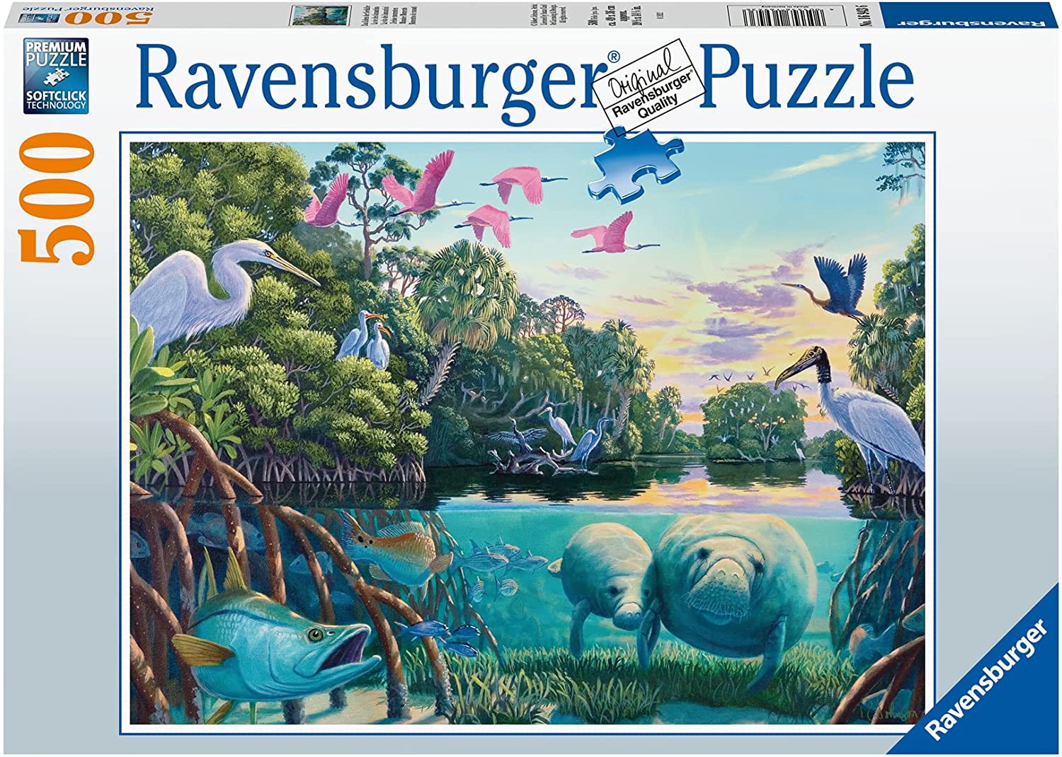 Manatee Moments 500 Piece Jigsaw Puzzle by Ravensburger