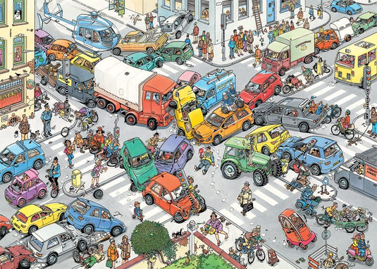 Traffic Chaos & By Air Land and Sea 1000 Piece Jigsaw Puzzle by Jumbo