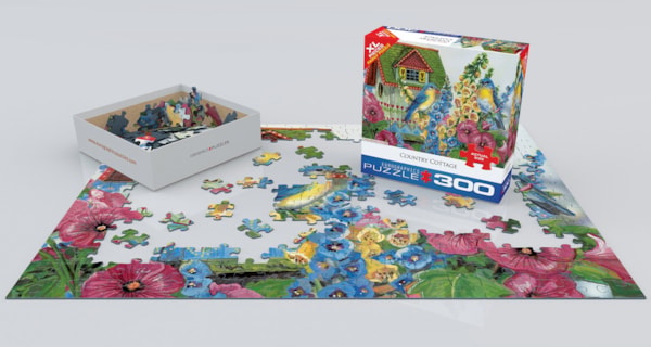 Country Cottage by Grende 300 Piece Jigsaw Puzzle by Eurographics
