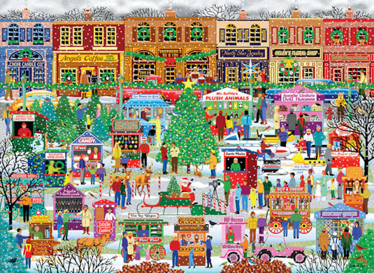 Downtown Holiday Festival 500 Piece Jigsaw Puzzle by Eurographics - 2