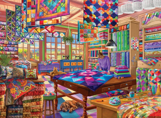 The Quilt Workshop 500 Piece Jigsaw Puzzle by Eurographics - 2