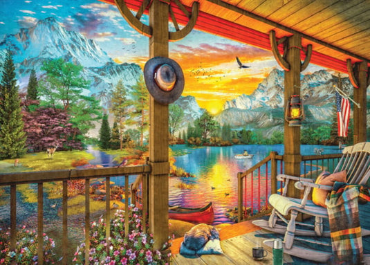 Early Morning Fishing 500 Piece Jigsaw Puzzle by Eurographics - 2