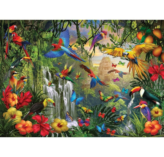 Tropical Bird Paradise 500 Piece Jigsaw Puzzle by Eurographics - 2