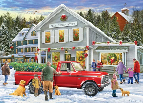 Merry Christmas Store 500 Piece Jigsaw Puzzle by Eurographics