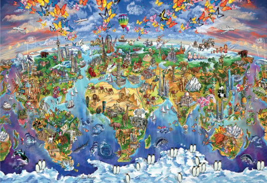 World Wonders 5000 Piece Jigsaw Puzzle by Eurographics - 2